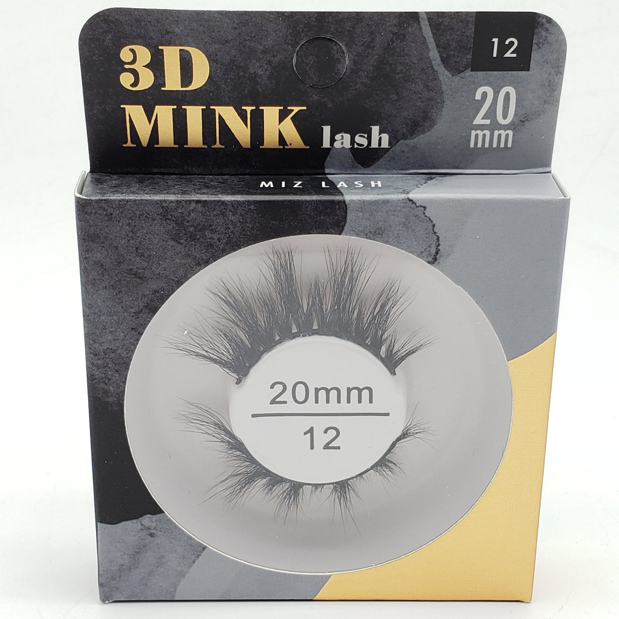 GOLD Miz Lash 3D Mink 20mm/25mm/30mm (4PC)