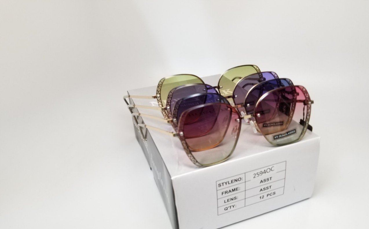 Wholesale Fashion Sunglasses (12PC) #2594OC