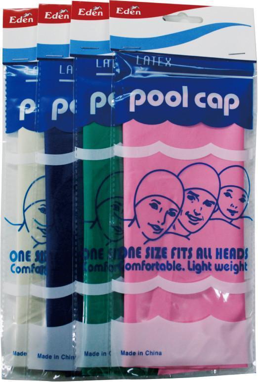 #303 Eden Assort Latex Pool Cap (12Pc)