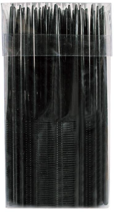#36102 Eden Black Bone Tail Comb (72Pc)