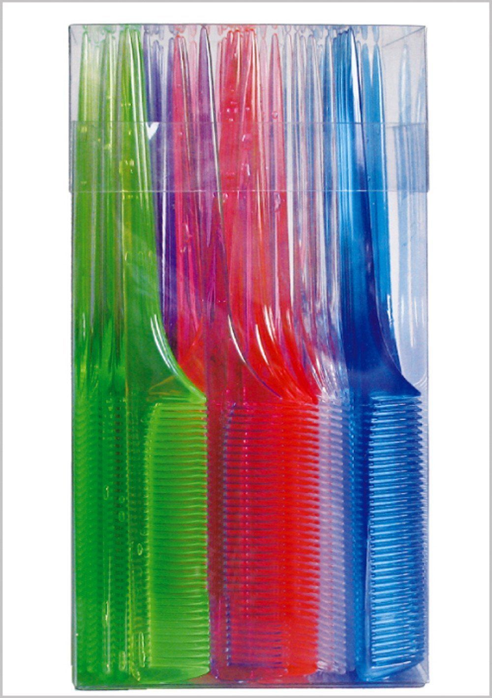 #36105 Eden Clear Assort Bone Tail Comb (72Pc)