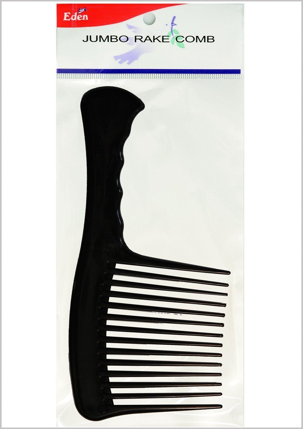 #36212 Eden Black Jumbo Rake Comb (12Pc)