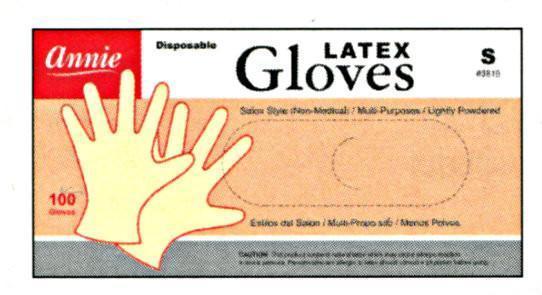 Annie Lightly Powdered Latex Gloves 100Pc (S-Xl)