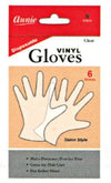 Annie Clear Vinyl Gloves 6Pc (S-XL) (12Pk)