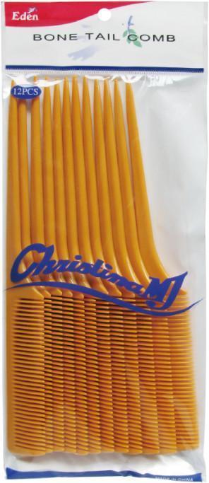 #39101 Eden Bone Tail Comb (12Pc)