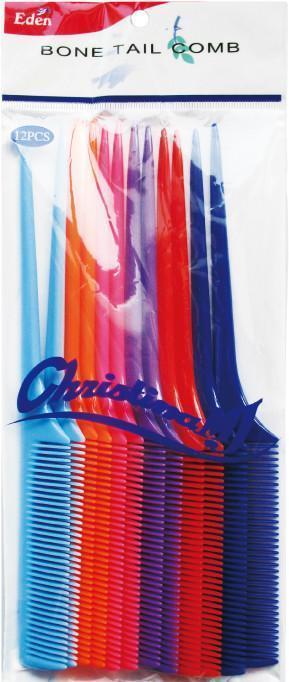 #39103 Eden Assort Bone Tail Comb (12Pc)