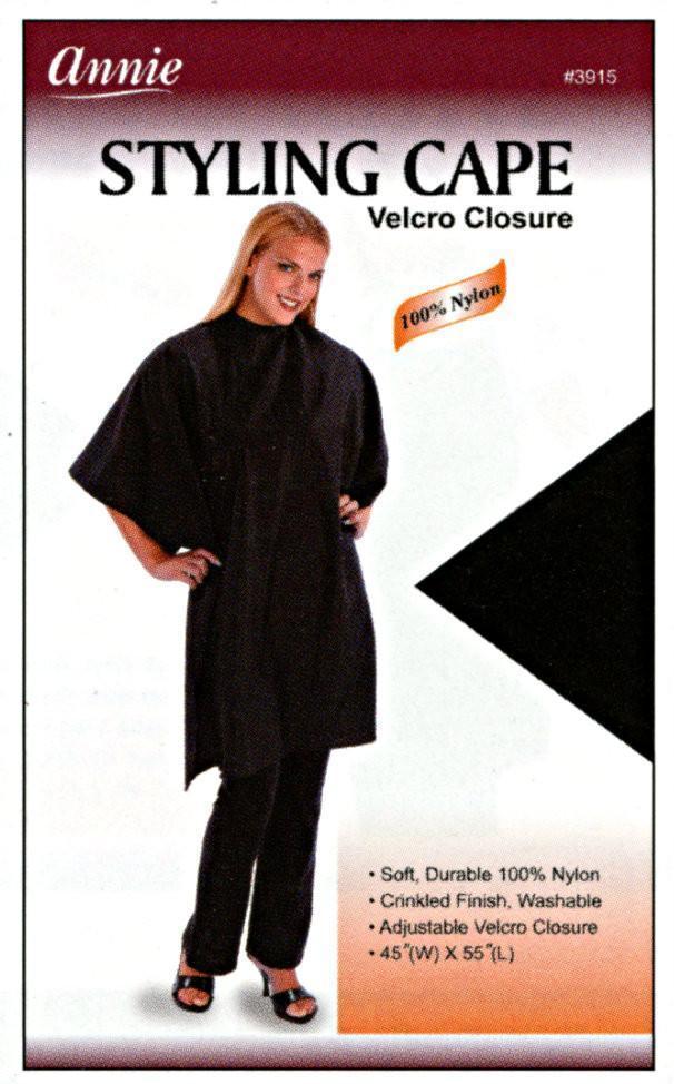 #3915 Annie Styling Cape Black (PC)