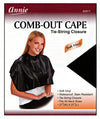 #3917 Annie Comb-Out Cape Tie-String Black (PC)