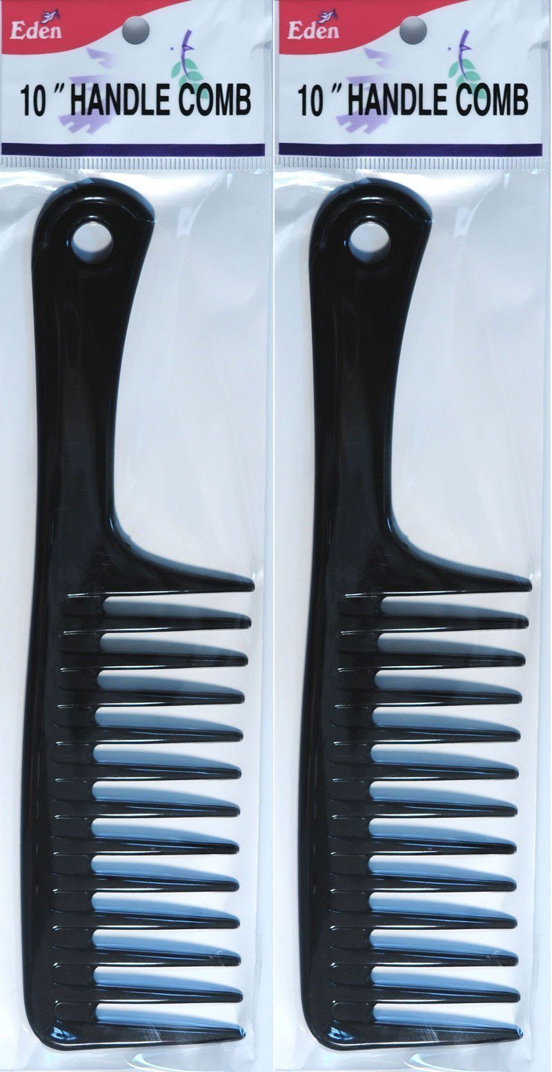 #39812 Eden Jumbo Black 10" Handle Comb (12Pk)