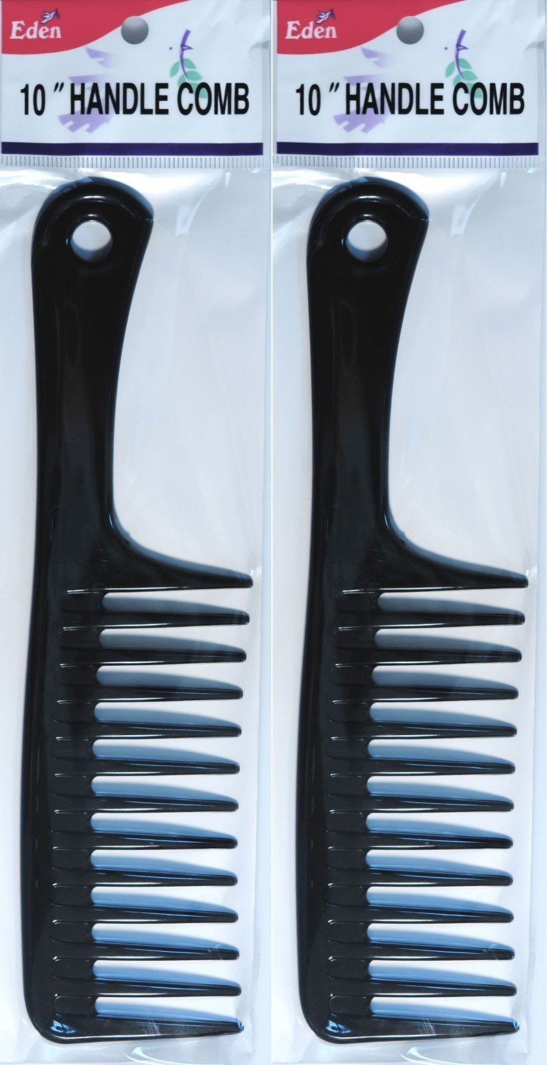 #39812 Eden Jumbo Black 10" Handle Comb (12Pk)