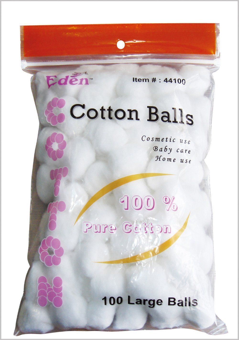 #44100 Eden Large Cotton Balls 100ct (PC)