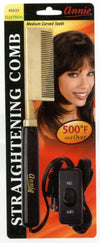 #5531 Annie Hot & Hotter Electrical Straightening Comb Medium Curved Teeth (Pc)