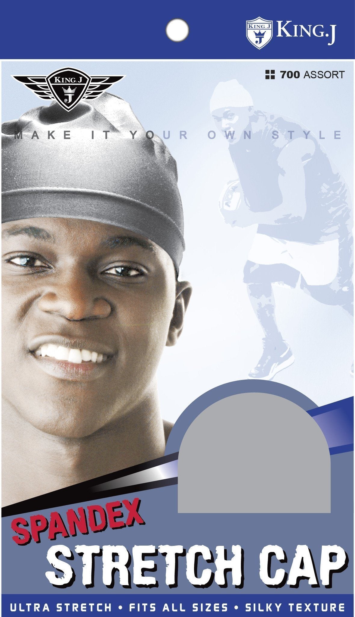 #700 Spandex Stretch Cap / Assort (12PC)