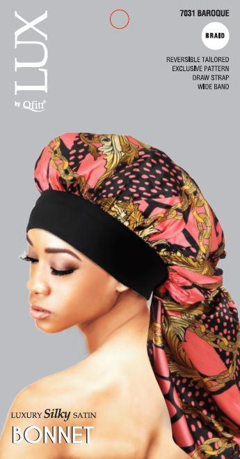 #7031 Lux Pattern Luxury Silky Satin Bonnet (Afro) Braid Assort (6PC)