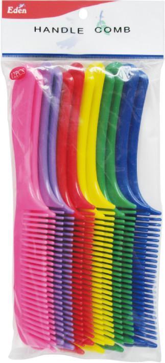#703 Eden Assort Handle Comb (12Pc)