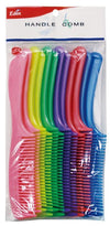 #708 Eden Pastel Handle Comb (12Pc)