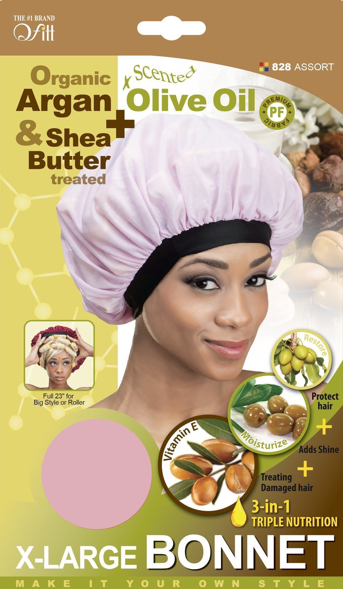 #828 Organic X-Large Bonnet / Assort (12PC)