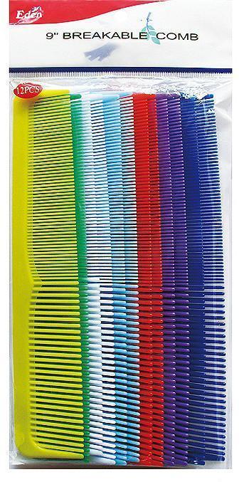 #903 Eden Assort 9" Breakable Comb (12Pc)
