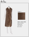 A&O International Long Vest With Fur & Pocket #AO6043 (PC)