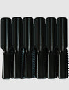 #CL80B Eden Large Plastic Hair Brush / Black (12PC)