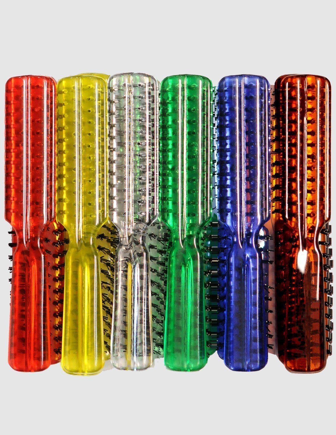 #CL80CM Eden Clear Large Plastic Hair Brush / Assort (12PC)