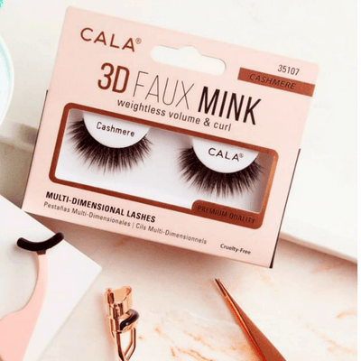 Cala 3D Faux Mink Weightless Volume & Curl Eyelashes #35101-35112 (12PC)