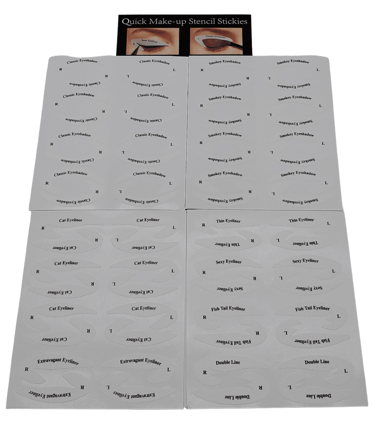 Quick Eye Make-up Stencil Sticker #ETC-2032 (12PC)