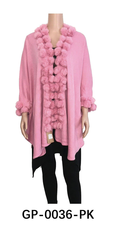 Round Fur Trim Cardigan #GP0036 (PC)