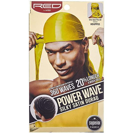 Red by Kiss Power Wave Silky Satin Durag #HD11-18 (12PC)