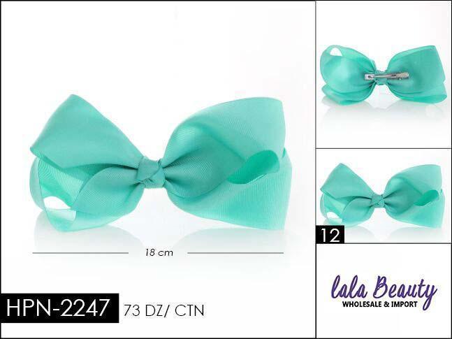 Large Hair Bow #HPN2247 Mint (Dozen)
