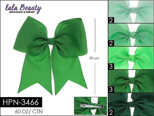 Cheer Bow #HPN3466 Green Mix (Dozen)