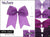 Cheer Bow #HPN3467 Purple Mix (Dozen)