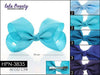 Large Hair Bow #HPN3835 Blue Mix (Dozen)