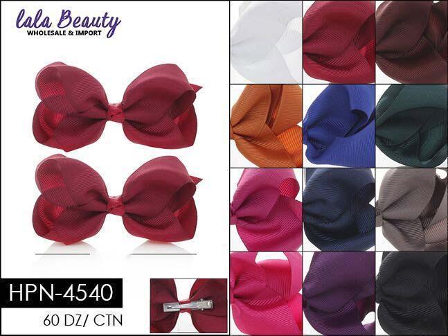 Small Hair Bow #HPN4540 Dark Mix (2 Dozen)
