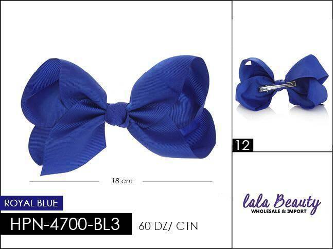 Large Hair Bow #HPN2197 Royal Blue (Dozen)