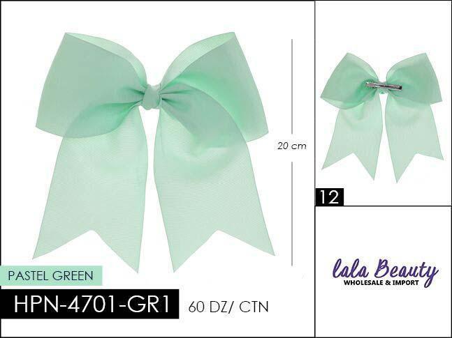 Cheer Bow #HPN4701-GR1 Pastel Green (Dozen)