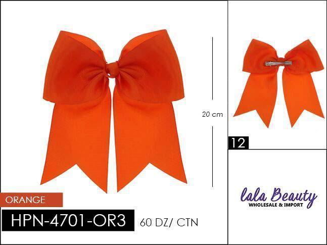 Cheer Bow #HPN4701-OR3 Orange (Dozen)