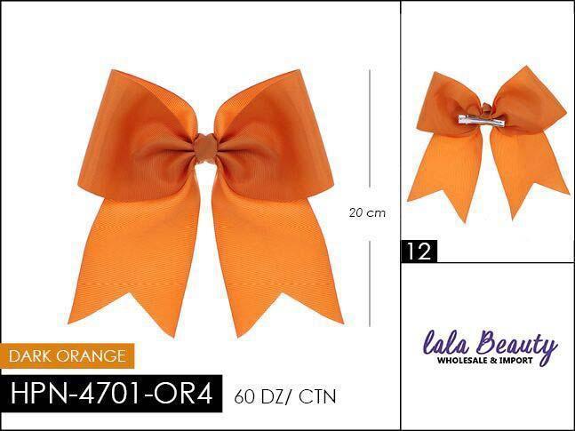 Cheer Bow #HPN4701-OR4 Dark Orange (Dozen)
