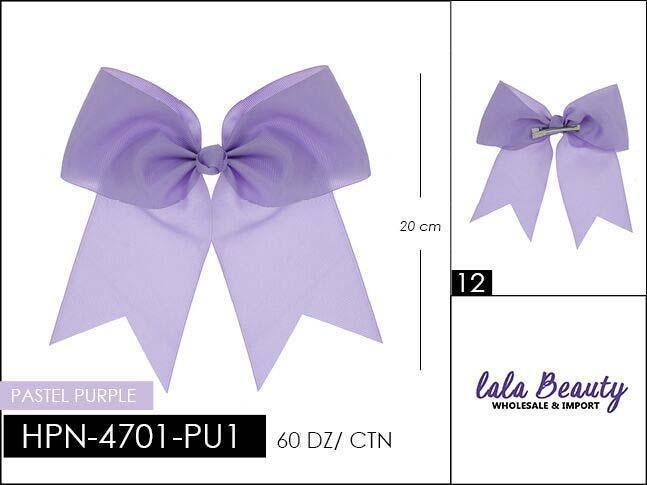 Cheer Bow #HPN3068 Pastel Purple (Dozen)