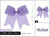 Cheer Bow #HPN3068 Pastel Purple (Dozen)
