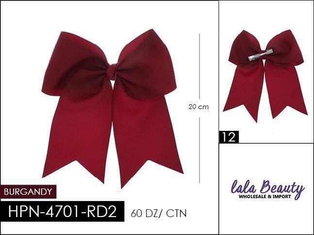 Cheer Bow #HPN4701-RD2 Burgundy (Dozen)