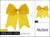Cheer Bow #HPN4701-YW3 Yellow (Dozen)