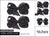 Small Hair Bow #HPN4703-GY2 Charcoal Gray (2 Dozen)