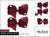 Small Hair Bow #HPN4703-RD2 Burgundy (2 Dozen)