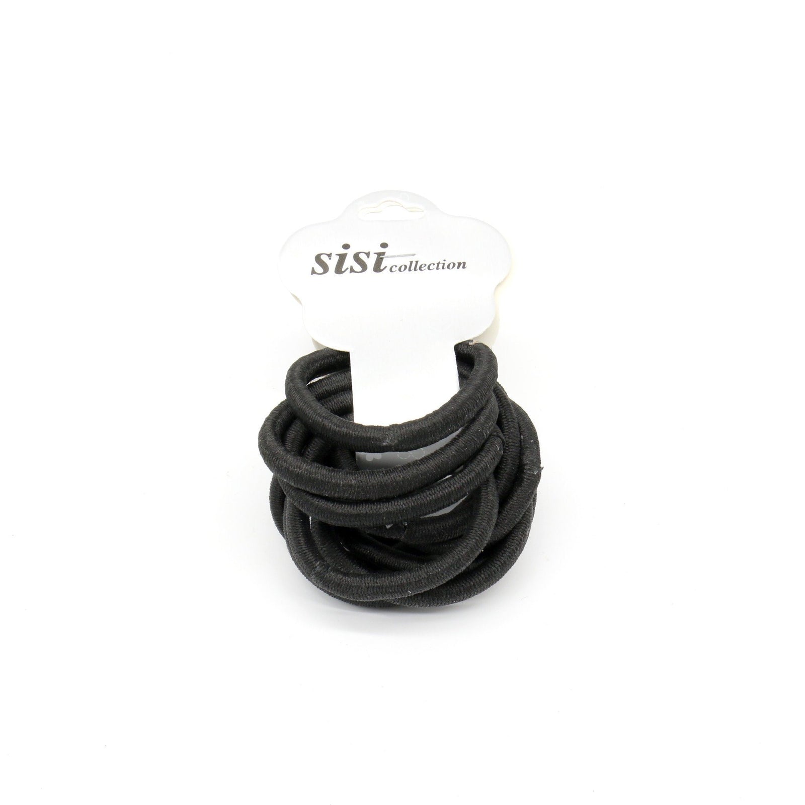 #EPT361K Black Thick Elastic Hair Ties (12PC)