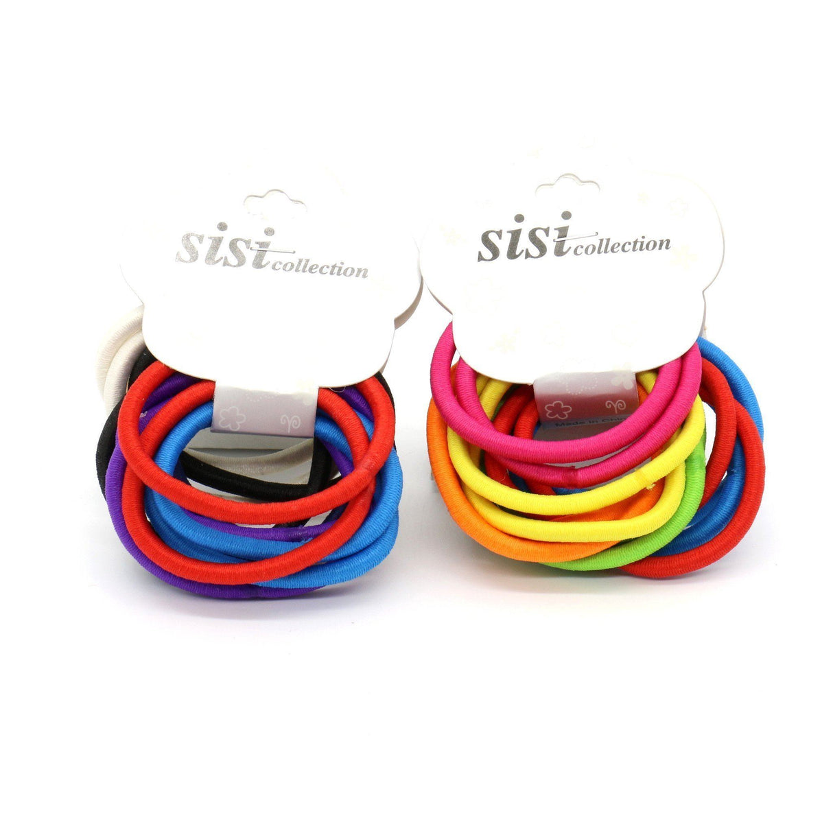 #EPT328A Thick Assorted Colors Elastic Hair Ties (12PC)