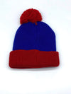 #KBW30 Two Tone Royal Blue/Red Beanie
