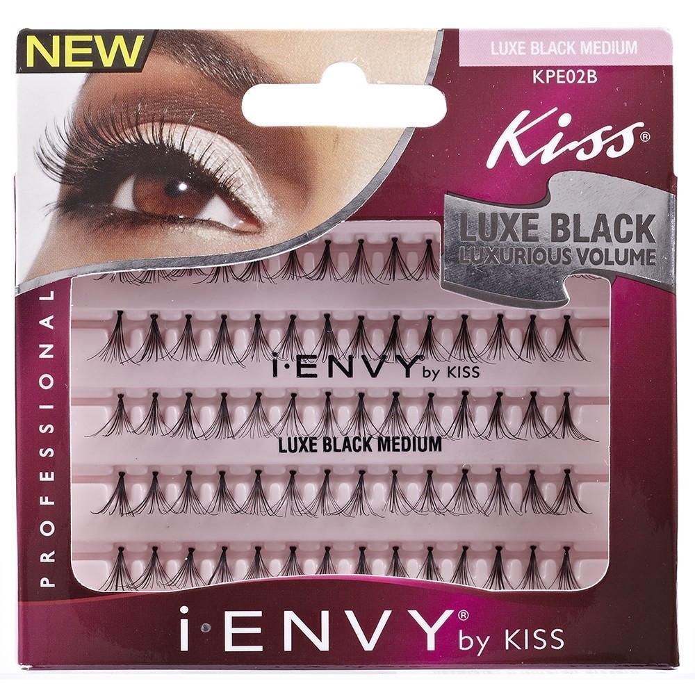 #KPE02B Kiss Medium Individual Flare Luxe Black Eyelashes (6PC)