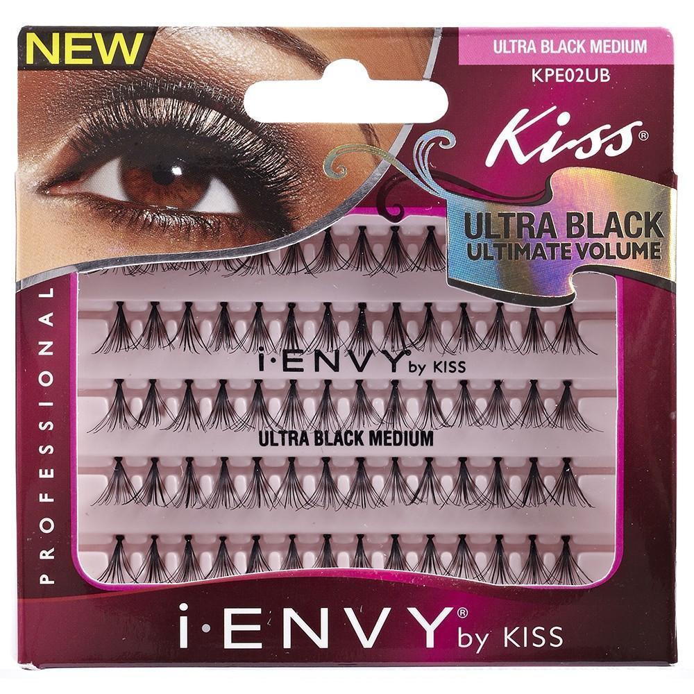#KPE02UB Kiss Individual Eyelash Ultra Black Medium (6PC)