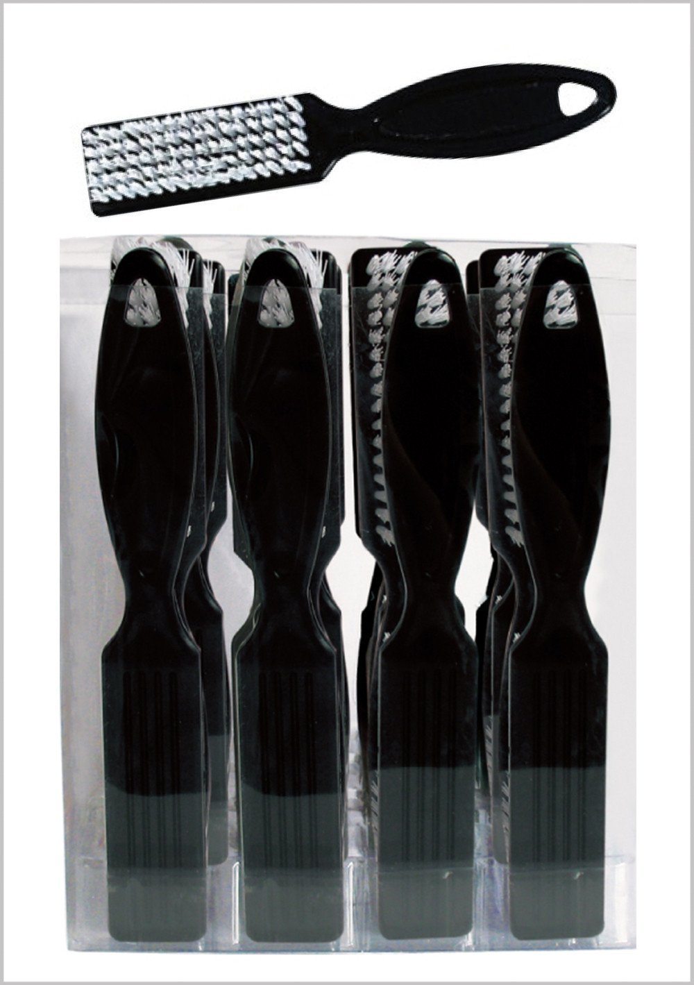 #L62 Eden Black Nail Brush (24Pc)